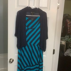 Maxi Dress with coordinating Cardigan